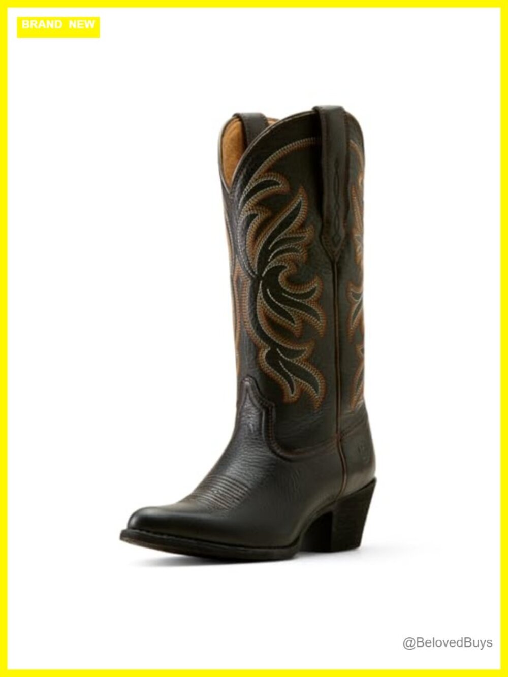 Faux Leather Western Boots with StretchFit Calf and Cushioned Insole